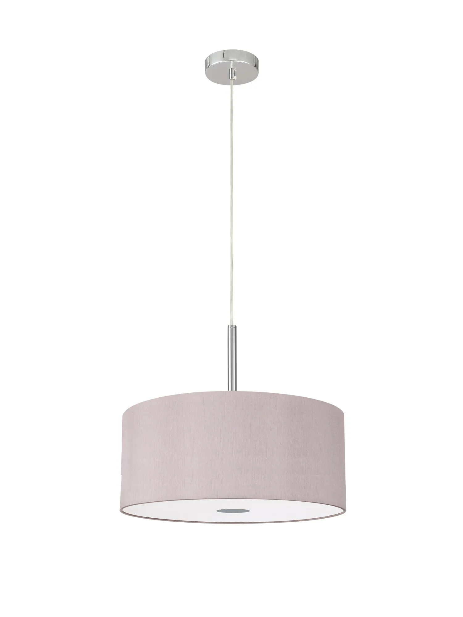 Baymont 40cm 5 Light Pendant Polished Chrome, Taupe/Halo Gold, Frosted Diffuser DK0470  Deco Baymont CH TA